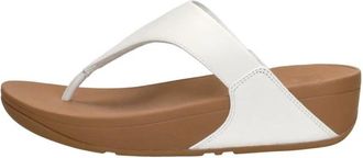 FitFlop Lulu Leather Toe-post - Dames - Slippers - Wit - 39 EU - Leer - Schoenen