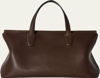 The Row Marcel Slouchy Top-Handle Bag in Leather