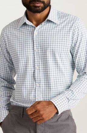 Bonobos Tech Slim Fit Solid Button-Up Shirt in Truman Plaid C5 at Nordstrom Rack, Size Xx-Large