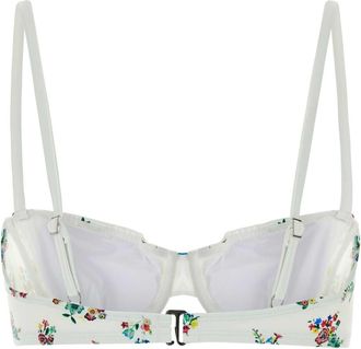 Tory Burch Womens Printed Stretch Nylon Bikini Top 402 Costumi Da Bagno Swimwear