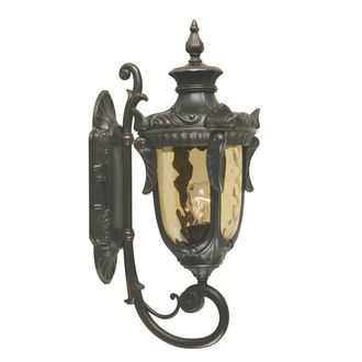 Netlighting Philadelphia 1 Light Outdoor Medium Wall Lantern Light Old Bronze IP44 E27 in Brown
