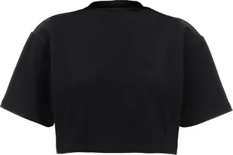 Off-white Logo-Embroidered T-shirt - Black