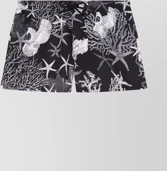 Versace graphic print swim shorts