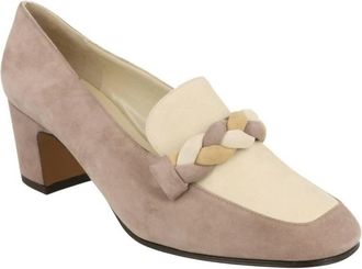 Ferragamo Womens Eziewa Suede Pumps In Medium Brown