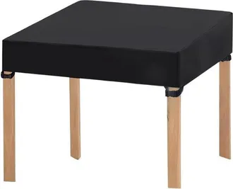OEM Funda Resistente Polvo Sol Muebles Jard&iacute;n Patio, Funda Plegable Mesa Picnic, Tejido Oxford Impermeable Resistente Viento, 90 X 90 X 10 Cm, Negro
