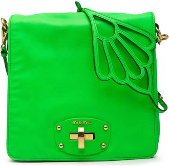 Miu Miu Pre-owned Miu Miu Leather Wing Strap Crossbody MY1BS5BMFM2C88KT