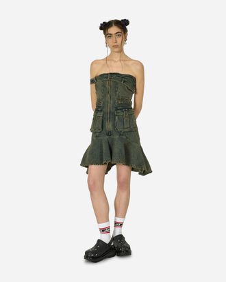Marrknull Dislocation Cargo Dress Blue