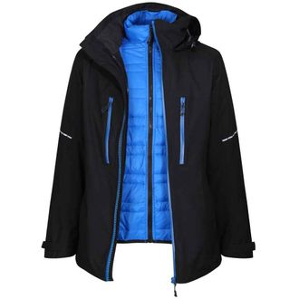 Regatta Mens X-Pro Evader III Padded Jacket (Black/Oxford Blue) - Size X-Large