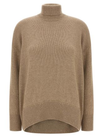 Brunello Cucinelli Sequin Sweater Sweaters And Cardigans Brown