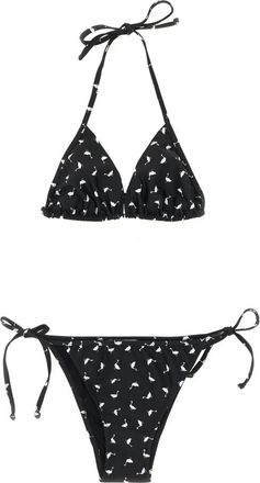 Moschino All-over Goose Print Lycra Bikini - Dames - Bikinis - Veelkleurig - M - Badmode