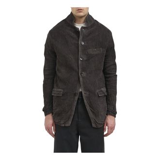 Giorgio Brato Blazers, male, Green, Size: L Perforated Lamb Blazer