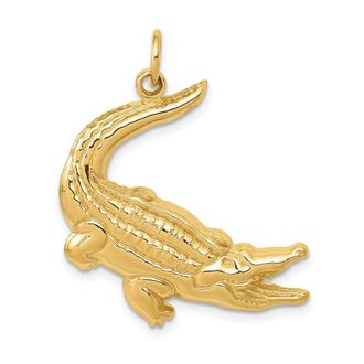 Diamond2Deal 10k Yellow Gold Alligator Charm