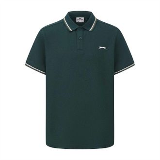 Slazenger Herenpoloshirt met contrasterende punten (Lichtgroen)