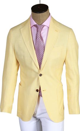 Sartorio Yellow Solid Sport Jacket