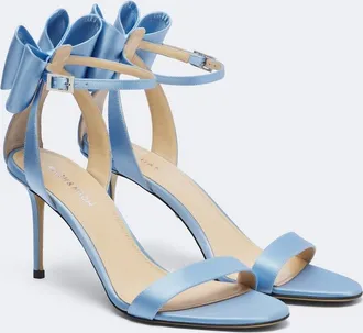 Mach & Mach Sandalias Le Cadeau de sat&eacute;n con lazo