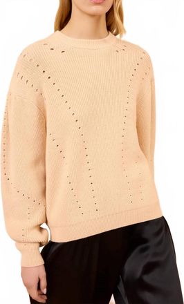 Ulla Johnson Illesa Knit Pullover Sweater In Blush