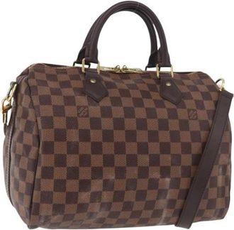 Louis Vuitton Pre-owned Speedy Bandouliere 30 Hand Bag - Dames - Vintage Handtas - Bruin - ONE Size - Leer - Vintage