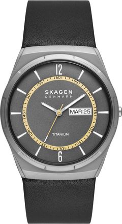 Skagen Skagen Melbye Titanium Mens Black Watch SKW6907 Leather (archived) - One Size