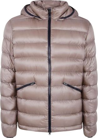 Herno hooded zip padded jacket - Grey