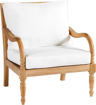 Ballard Designs Ceylon Teak Lounge Chair with Cushions - Ballard Designs