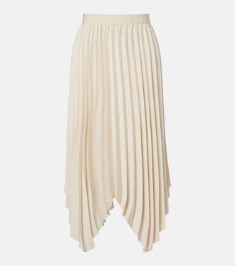 Isabel Marant Felixa plisse crepe midi skirt
