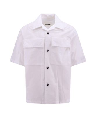 Jil Sander Cotton Shirt With Contrasting Buttons-Uomo