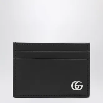 Gucci Card holder with money clip GG Marmont black