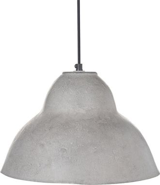 Beliani Lampada a sospensione fatta a mano in cartapesta grigio Kabalebo