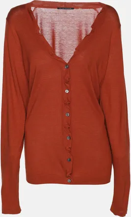 Elie Tahari Bronze Stretch Knit Sammy Long Sleeve Shirt