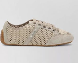 Givenchy mesh and suede low-top sneakers
