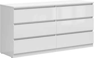 Petits Meubles C&oacute;moda 6 cajones estratificado Blanco