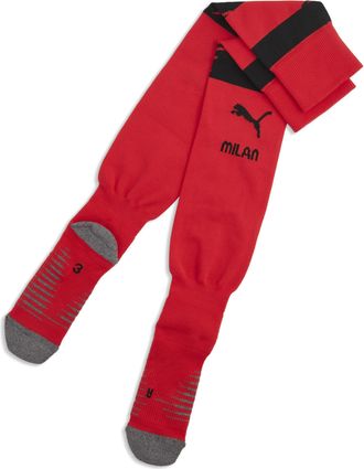 Puma Calzettoni da calcio AC MILAN x SLAM JAM da uomo, Abbigliamento, Rosso, 35-38