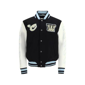 Off-white Star-logo Varsity Bomber Jacket