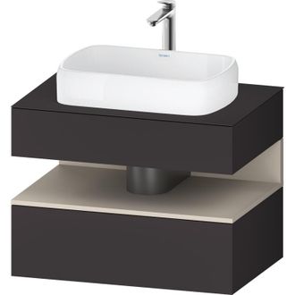 Duravit Duravit - Qatego Consola Mueble Bajo Lavabo, 1 Extra&iacute;ble, 1 Caj&oacute;n