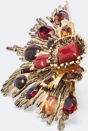 Saint Laurent Sunrise embellished ring