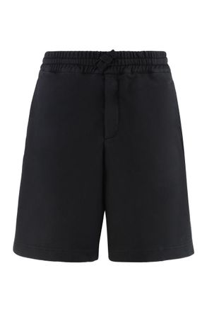 Alexander McQueen Black Relaxed Solid Shorts