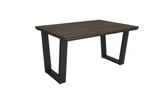 Skraut Home Mesa Comedor efecto madera roble oscuro 140x90x74cm