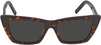 Saint Laurent Grey Cat Eye Ladies Sunglasses SL 276 MICA 002 53