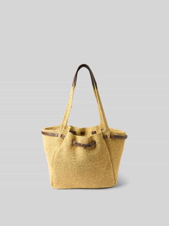 Tory Burch Tory Burch Bucket Bag aus Bast in Beige, Gr&ouml;&szlig;e 1