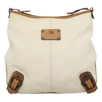 Burberry Pre-owned Shoulder Bags, female, White, Size: ONE SIZE Pre-owned Blue label shoulder bag
