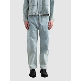Edmmond Studios Light Wash Relaxed Fit Jeans in Plain Bleach at Nordstrom, Size X-Large