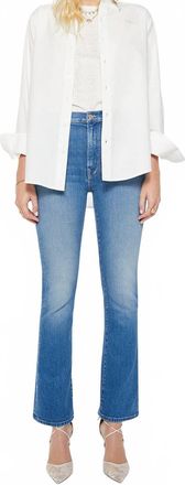 Mother Womens The Hustler Skimp Jeans In Kissing The Caddy