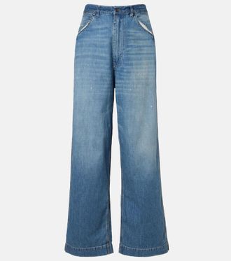 Maison Margiela Distressed wide-leg jeans