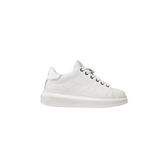 Karl Lagerfeld Schoenen, Dames, Wit, 38 EU, Leer, Leather Sneakers
