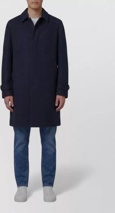 Lardini silk-blend virgin wool cashmere single-breasted coat