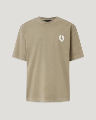 Belstaff Camiseta Competition Para Hombre Punto De Algod&oacute;n Pardo 2xl