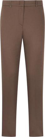 PESERICO Broeken - Dames - Slim Fit Broeken - Bruin - 2XL - Broeken