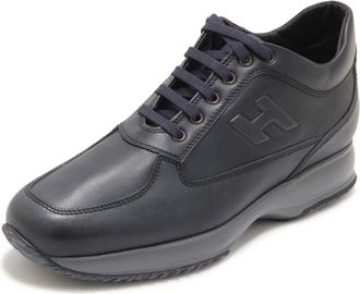 Hogan Interactive H Rilievo 7x 7 - Heren - Sneakers - Blauw - 44 EU - Leer - Schoenen
