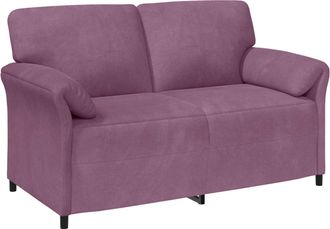 vidaXL Sof&aacute; De 2 Plazas Morado 158 X 83 X 95 Cm Terciopelo Vidaxl