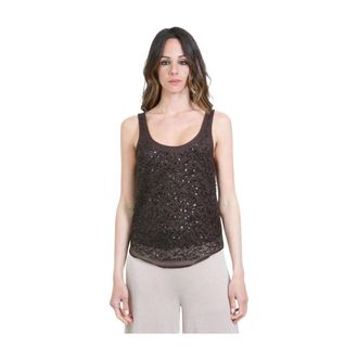 Kaos Sleeveless Tops - Tops - Mujer - Marr&oacute;n - XS